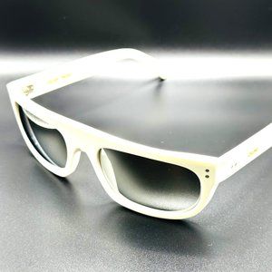 NEW CELINE CL40101I 21C White/Grey Mirrored Unisex Sunglasses 56mm